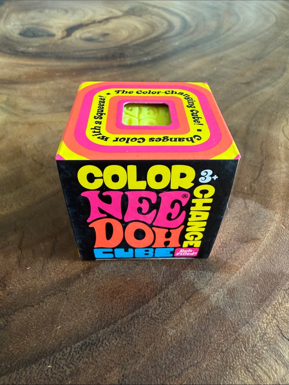 NWT NEEDOH Color-Changing Cube -  Yellow - Picture 4 of 4